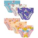 Girls Underwear 100% Cotton Panties, 6-Pack, Soft &amp; Tagless,18M-12Y