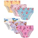 Girls Underwear 100% Cotton Panties, 6-Pack, Soft & Tagless,18M-12Y