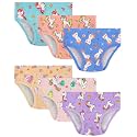 Girls Underwear 100% Cotton Panties, 6-Pack, Soft &amp; Tagless,18M-12Y