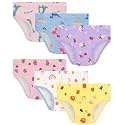 Girls Underwear 100% Cotton Panties, 6-Pack, Soft &amp; Tagless,18M-12Y