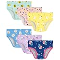 Girls Underwear 100% Cotton Panties, 6-Pack, Soft &amp; Tagless,18M-12Y