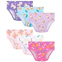 Girls Underwear 100% Cotton Panties, 6-Pack, Soft &amp; Tagless,18M-12Y