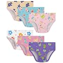 Girls Underwear 100% Cotton Panties, 6-Pack, Soft &amp; Tagless,18M-12Y
