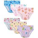 Girls Underwear 100% Cotton Panties, 6-Pack, Soft &amp; Tagless,18M-12Y
