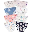 Girls Underwear, Soft Cotton Tagless Breathable Panties, 8-Pack, 18M-12Y