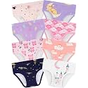 Girls Underwear, Soft Cotton Tagless Breathable Panties, 8-Pack, 18M-12Y