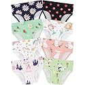 Girls Underwear, Soft Cotton Tagless Breathable Panties, 8-Pack, 18M-12Y