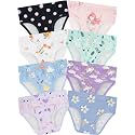 Girls Underwear, Soft Cotton Tagless Breathable Panties, 8-Pack, 18M-12Y