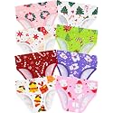 Girls Underwear, Soft Cotton Tagless Breathable Panties, 8-Pack, 18M-12Y