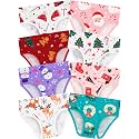 Girls Underwear, Soft Cotton Tagless Breathable Panties, 8-Pack, 18M-12Y