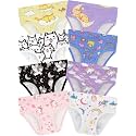Girls Underwear, Soft Cotton Tagless Breathable Panties, 8-Pack, 18M-12Y