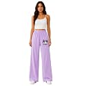 Girls Wide Leg Casual Pant with Graphic