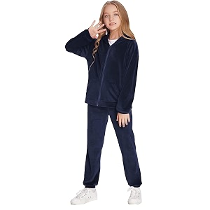 girls winter co-ord sets - hoodie with trouser for girls night suit set