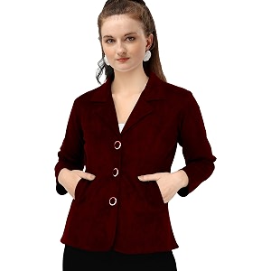 Girls Women 3 Button Blazzer-32