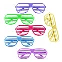 GIRLYZ ATTIRE Party Glasses for Men | Party Glasses for Kids | Birthday Return Gift | Party Eye Glasses | Party Sunglasses for Adults | Shutter Glasses(Pack Of 2)