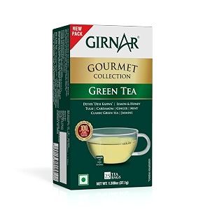 girnar green tea gourmet collection 36 tea bags - 48 gm