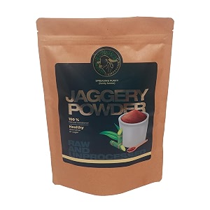girorganic sugarcane organic jaggery powder 1 kg  no preservative  unrefined  100 natural  gopal ratna awrad winner 2023