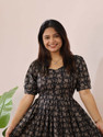 GIRYA Women Maxi Black Full Length Dress