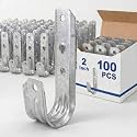 Gisafai 100 J Hooks for Hanging Heavy Duty J Hooks, 2 Inch