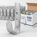 Gisafai 100 J Hooks for Hanging Heavy Duty J Hooks, 1/5-16 Inch
