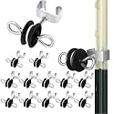 Gisafai 12 Pcs Electric Fence Gate Handles T Post Gate Handle Anchors