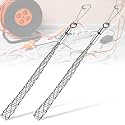 Gisafai 2 Pcs 1/2 in Wire Pulling Grip Mesh Metal Cable Puller