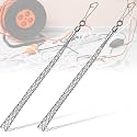 Gisafai 2 Pcs 3/4 in Wire Pulling Grip Mesh Metal Cable Puller