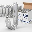 Gisafai 200 J Hooks for Hanging Heavy Duty J Hooks, 2 Inch