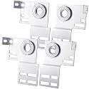 Gisafai 4 Pcs Garage Door Track Bracket 3 3/8 Inch Garage Door Parts Torsion Spring Bracket Residential Brackets Track Wood or Steel Doors for 2" Track Doors