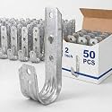 Gisafai 50 J Hooks for Hanging Heavy Duty J Hooks, 2 Inch