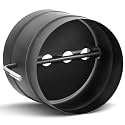 Gisafai 6 Inch Stove Pipe Damper Stainless Steel Air Insulated Damper