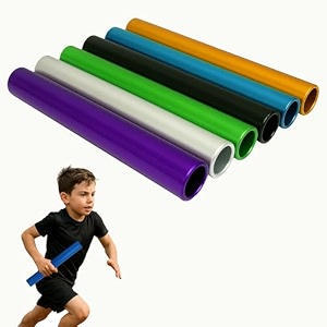 gisco track amp field relay batons for athletics race equipments for running race team  set of 6  multicolour - adult