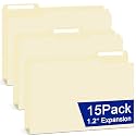 gisgfim 15 Pcs 11x17 Large Classic Manila Folders Bulk