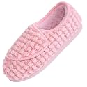 Git-up Women Soft wide Slippers Memory Foam Closed Toed Diabetic Arthritis Edema House Slippers