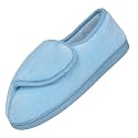 Git-up Women Soft wide Slippers Memory Foam Closed Toed Diabetic Arthritis Edema House Slippers