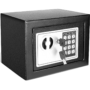 gitesh digital electronic safe lockerbox for home shops and office for jewellery money valuables black