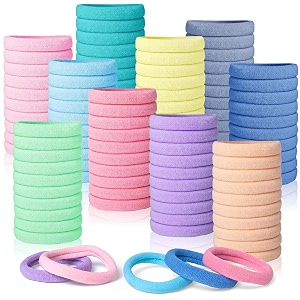 gitgrnth stretchable rubber hair band hair elastics ties no crease hair band thin headband ponytail elastic hair holder suitable for women men girls and boys