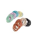 GITGRNTH Stretchable Rubber Hair Band, Hair Elastics Ties, No Crease Hair Band, Thin Headband, Ponytail Elastic Hair Holder Suitable for Women, Men, Girls and Boys