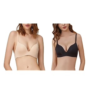 GITGRNTH Women Seamless Bra Panty Set for