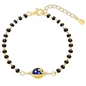 GIVA 925 Silver 18k Gold Plated Rose Gold Infact Bracelet | Adjustable| Gifts for Kids &amp; Babies