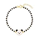 GIVA 925 Silver 18k Gold Plated Rose Gold Infact Bracelet | Adjustable| Gifts for Kids &amp; Babies