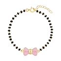 GIVA 925 Silver 18k Gold Plated Rose Gold Infact Bracelet | Adjustable| Gifts for Kids &amp; Babies