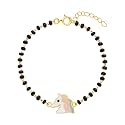 GIVA 925 Silver 18k Gold Plated Rose Gold Infact Bracelet | Adjustable| Gifts for Kids &amp; Babies
