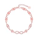 GIVA 925 Silver Rose Gold Forever Infinity Love Bracelet, Adjustable | Gifts for Women and Girls | With Certificate of Authenticity and 925 Stamp | 6 Months Warranty