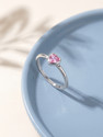 GIVA 925 Silver Rosetta Heart Ring Adjustable