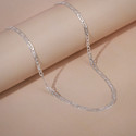 GIVA Rhodium Plated Sterling Silver Chain