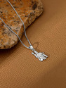 GIVA Silver Anjaneya Pendant With Box Chain For Him Rhodium Silver Pendant