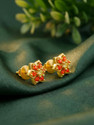 GIVA Silver Golden Clio Earrings Zircon Sterling Silver Stud Earring