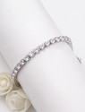 GIVA Sterling Silver Zircon Rhodium Bracelet
