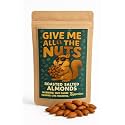 Give Me All The Nuts Roasted Salted Almonds Gag Gift | Premium Crunchy Snack for White Elephant, Birthdays, Office Pranks | USA-Made Delicious Funny Kepperton Gourmet Nuts 10oz